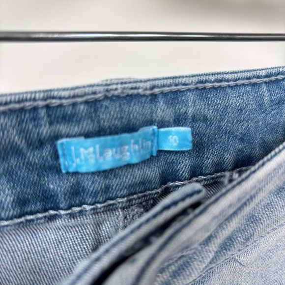 J. McLaughlin Light Wash Straight Leg Jeans Size 10 - Picture 2 of 7